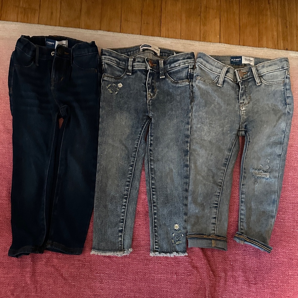 Old Navy Kids' Denim Jeans Set - Dark Blue, Gray, Light Gray